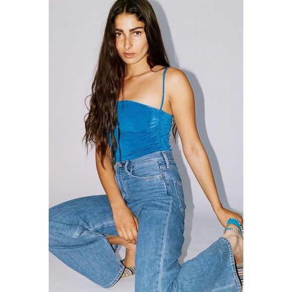 WITH JÉAN Juni One Piece in Electra Blue size Small - Picture 1 of 10